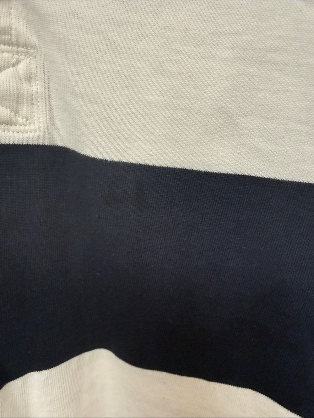 Aritzia Tna Mighty Cotton™ Lomu Polo Navy and White - Picture 8 of 8